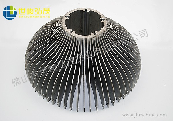 CNC數控車太陽花散熱器深加工鋁型材